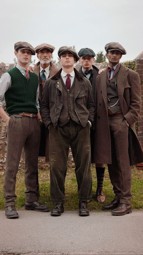 Cool Man Fashion, 1920s Mens Clothing Casual, Mens Old Fashion Style, British Men Fashion, British Vintage Fashion, Men’s Vintage Fashion, 1920s Fashion Male, Men Classic Outfit, Old English Fashion