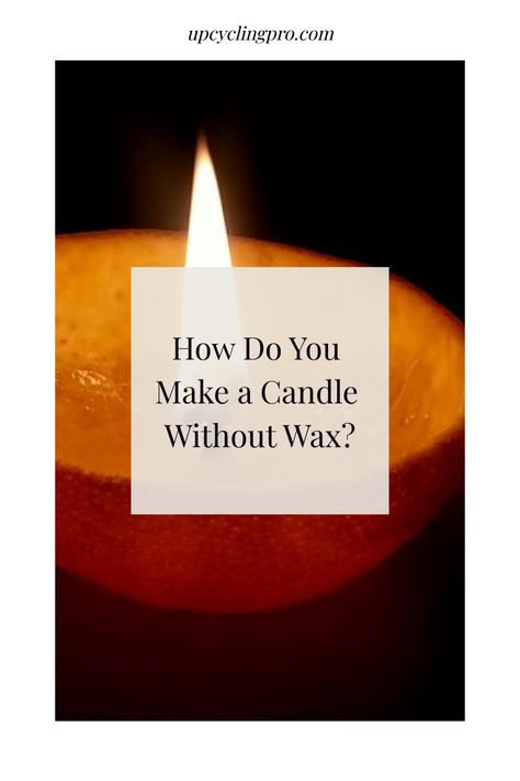 Discover the art of making candles with this easy DIY homemade guide. Create your own wax-free candles at home and enjoy a relaxing and soothing ambiance. Learn how to make unique and personalized candles for yourself or as thoughtful gifts for friends and family. Homemade candles are not only a fun craft project, but they also bring warmth and light into any space. Try your hand at making candles DIY style today! Diy Candle Wick Easy, Olive Oil Candle, Orange Peel Candle, Making Candle Holders, Homemade Candle Recipes, Candle Recipes, Diy Candle Wick, Candle Alternatives, Make A Candle