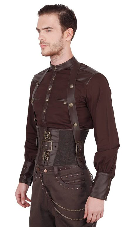 Steampunk Outfit Men, Steampunk Male, Steampunk Man, Steampunk Men, Best Waist Trainer, Corset Outfit, Modesty Panel, Steampunk Corset, Womens Closet