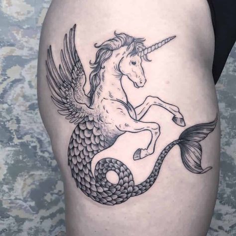 Unicorn Tattoo Ideas, Unicorn Tattoo Designs, Unicorn Tattoo, Unicorn Artwork, Unicorn Tattoos, Fantasy Tattoos, Horse Tattoo, Tattoo Videos, Badass Tattoos