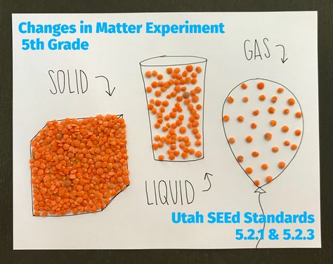 The goal of this activity is to develop and use a model to describe that matter is made of particles on a scale that is too small to be seen. You will be making observations of changes supported by a particle model of matter. This activity covers UT SEEd Strand 5.2.- All substances are composed of matter. Matter is made of particles that are too small to be seen but still exist and can be detected by other means. Changes Of State Of Matter, Particle Model Of Matter, Matter Science Activities, Matter Experiments, Matter For Kids, Particles Of Matter, Changes In Matter, Matter Activities, Science Week