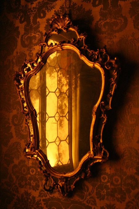 Gold Mirror Traditional Witchcraft, Vintage Mirror, Through The Looking Glass, Mellow Yellow, Antique Mirror, Gold Mirror, Look At You, Copper Color, Color Themes