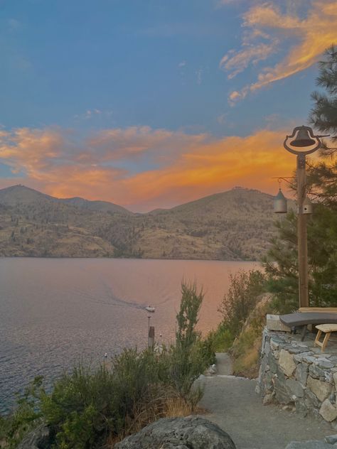 washington, sunset, lake, boating, nature, summer Lake Chelan Aesthetic, Summer In Washington State, Dream Bored, Washington Summer, Chelan Washington, 2024 Era, Lake Boating, Lake Chelan, Soccer Tournament