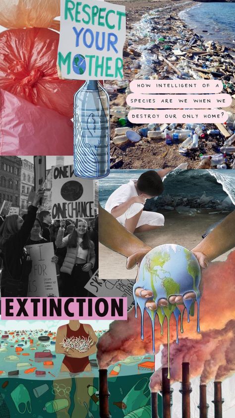 Globalization Collage Ideas, Collage Competition Ideas, Collage About Globalization, Underconsumption Core Aesthetic, Sustainability Zine, Globalization Collage, Sustainable Moodboard, Pollution Collage, Environmental Collage