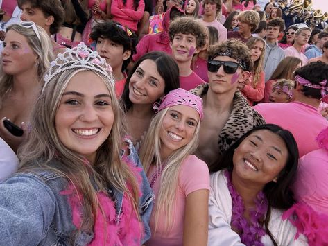 Barbie Football Theme, Barbie Themed Outfits, Outfit Themes, Senior 25, Student Section, Sr 25, Spirit Week Outfits, Week Outfits, Football Theme