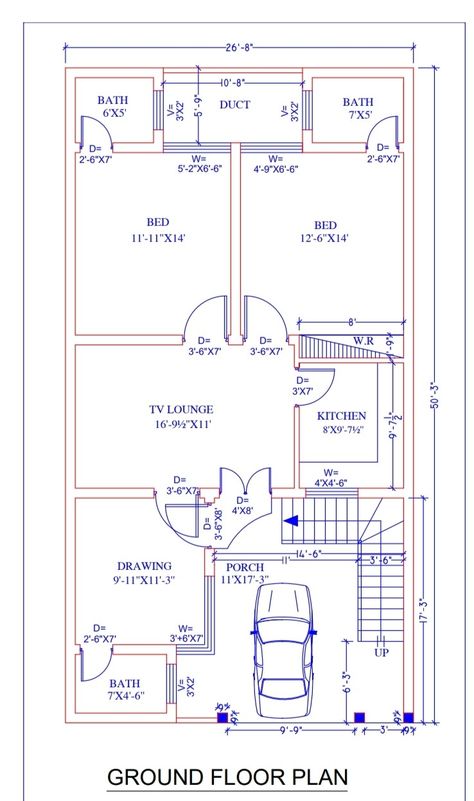 40x25 House Plans, 35x70 House Plans Pakistan, 30 X 45 House Plans, 30x70 House Plans, 25x45 House Plans, 30 50 House Plans, 25x50 House Plans, Cozy House Plans, 25×50 House Plan