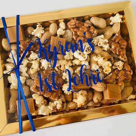 Popcorn Fudge, Teacher Treats, Personalised Stickers, Happy Lohri, Hand Photo, Peanut Brittle, Treat Box, Personalized Stickers, Gift Hampers