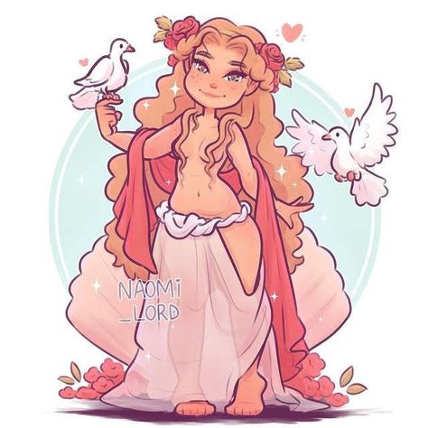 Greek Anime, Greek Goddesses Drawing, Greek Goddess Of Beauty, Naomi Lord Art, Aphrodite Greek Goddess, Naomi Lord, Aphrodite Art, Greek Goddess Art, Goddess Of Beauty