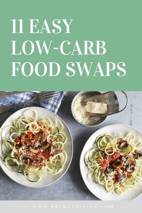 11 Low-Carb Food Swaps #low #carb #lowcarb #swap #swaps #foods #recipes #diet #ideas #weight #loss #weightloss #nutrition #tips #healthy #easy #breakfast #lunch #dinner #snack #list Kay Nutrition, Healthy Easy Breakfast, Snack List, Chicken Fingers Baked, Low Carb Burger, 10 Healthy Foods, Healthy Food Swaps, Food Swaps, Sweet Potato Toast