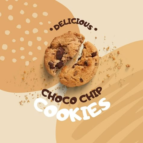 Food Photography Dessert, Choco Chip Cookies, Cookies Branding, Cake Story, Dessert Photography, Cookie Business, 광고 디자인, Choco Chips, Food Photography Tips