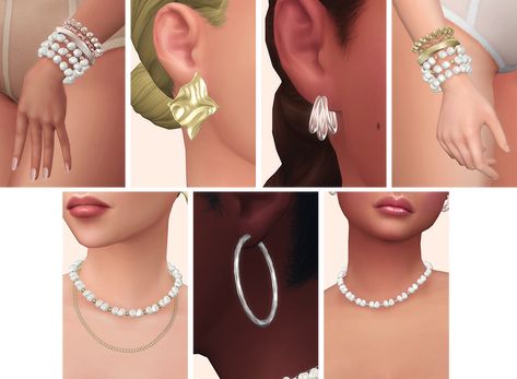 Joliebean's Jewelry Box - a CC set | Joliebean on Patreon Sims 4 Cc Jewelry, Cc Jewelry, Sims 4 Piercings, Maxis Match Cc, Pelo Sims, The Sims 4 Packs, Sims 4 Mm Cc, Sims 4 Game Mods, Sims 4 Gameplay