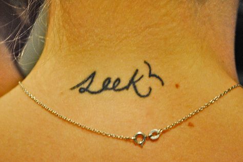 Seek and you shall find Infinity Tattoo, Tattoos