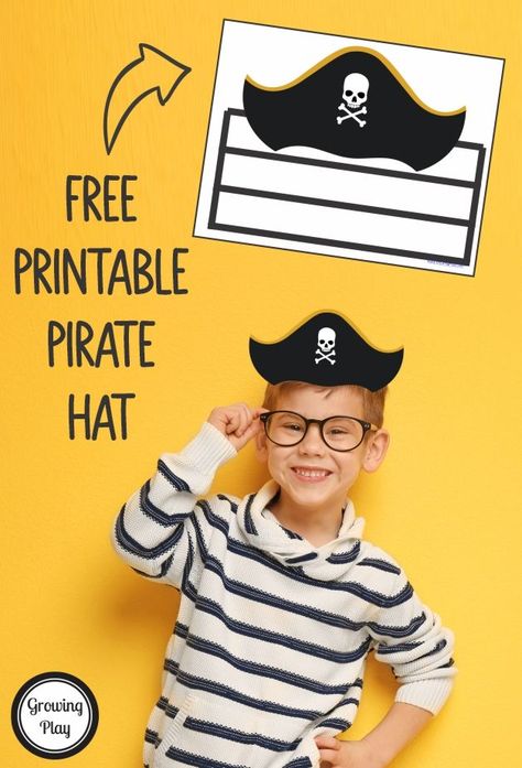 Free pirate hat printable Free Printable Pirate Hat, Pirate Hat Craft, Pirate Hat Pattern, Printable Pirate Hat, Pirate Birthday Games, Pirate Hat Template, Pirate Hat Crafts, Pirate Party Games, Kids Pirate Party