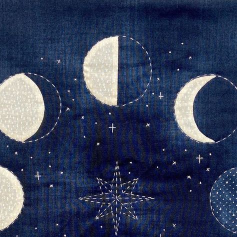 Beautiful Moon, We Got It, Sewing Class, October 10, Mini Quilt, Moon Phases, Wall Hanger, Got It, Circles