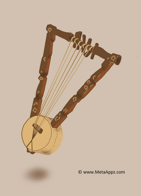 Ethiopian Musical Instruments, Ethiopia Drawing, Ethiopian Drawing, African Art Aesthetic, Habesha Art, Ancient Egyptian Furniture, Ethiopia Art, South Sudan Flag, Mens Sewing