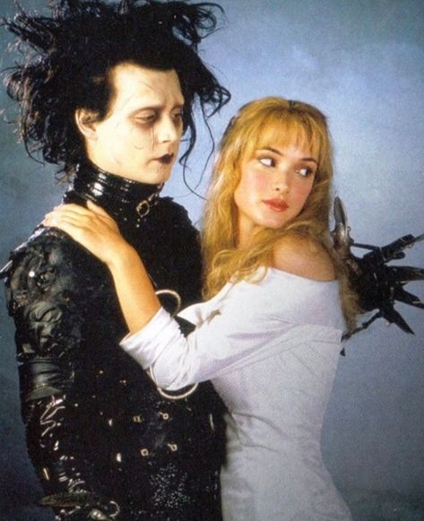 Edward Scissorhands, Two People, Hair, White, Black