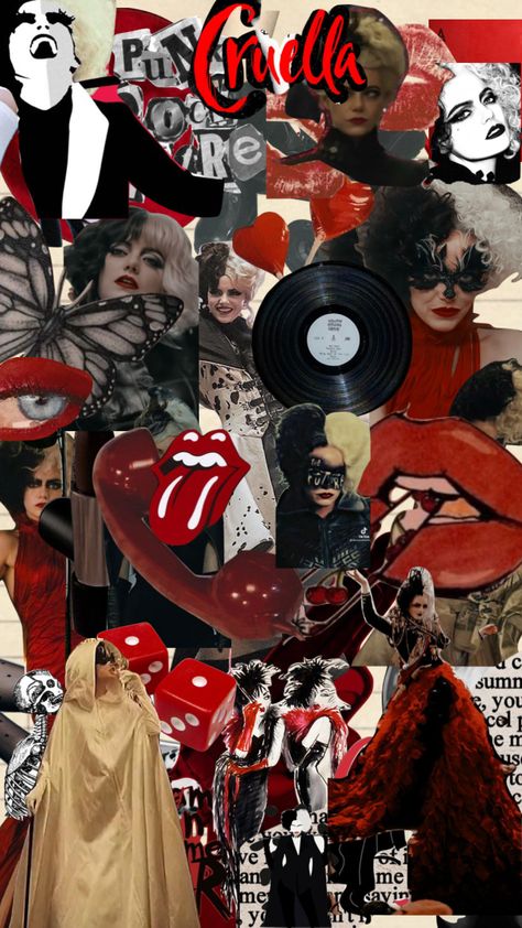 cute lil cruella appreciation post #cruella #cruelladevil #collage Cruella Background, Cruella Wallpaper, Cruella Aesthetic, Cruella Deville, Fashion Design Dress, Appreciation Post, Phone Design, Aesthetic Collage, Halloween Wallpaper