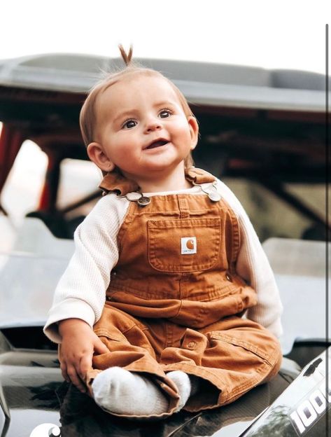 Babies In Overalls, Baby Carhartt Overalls, Baby Carhartt, Toddler Gear, Carhartt Overalls, Carhartt Style, Baby Time