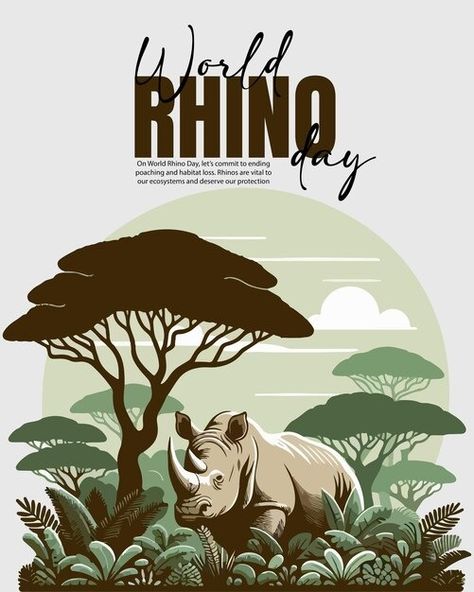 vectors, photos and PSD files | Free download Rhino Wallpaper, About World, Social Media Post Design, Creative Ads, Post Design, Psd Files, Media Post, Our World, Social Media Post