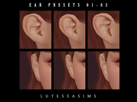 Sims4 Ear Preset, Ears Preset Sims 4, Sims 4 Cc Ear Preset, Ts4 Ear Presets, Sims 4 Ears Presets, Sims 4 Cc Ears Preset, Ears Sims 4, Sims 4 Female Presets, Sims4 Cc Ears