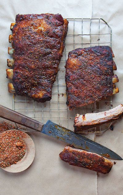 Memphis-Style Dry Ribs Dry Ribs, Barbecue Ribs, Smoked Food Recipes, Rib Recipes, Slow Cooking, Pork Ribs, Bbq Recipes, Meat Dishes, Keto Dessert