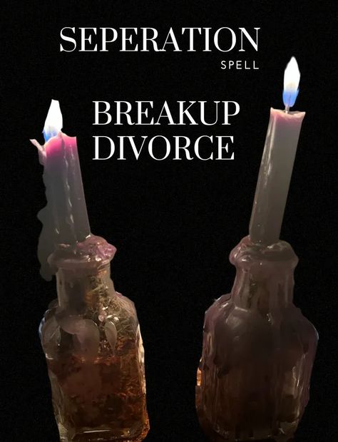 Stuck in a toxic love affair? Reclaim your happiness today with our swift-acting 'Separation Spell'. Navigate the legal labyrinth smoother with our 'Divorce!' spell. Or simply cut ties with our 'Break Up!' solutions. All spells available for Same Day Casting! Begin your journey towards peace and happiness now. #breakup #breakthemup #banish Separation Spell, Breakup Spell, Divorce Spell, Break Up Spell, Power Of The Universe, Break Up Spells, Separation And Divorce, Toxic Love, Spell Casting