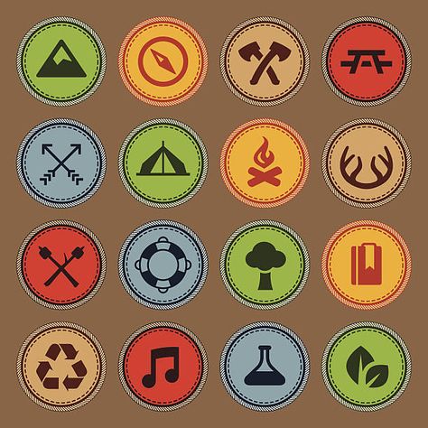 Boy Scout Badges, Scout Badges, Badge Template, Scout Activities, Scout Leader, Merit Badge, Camp Style, Eagle Scout, Camping Theme