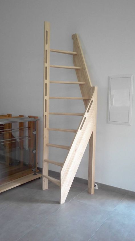 Loft Conversion Exposed Beams, Small Space Stairs, Cabin Stairs, Attic Staircase, Tiny House Stairs, Loft Stairs, Loft Ladder, Attic Stairs, Stair Case