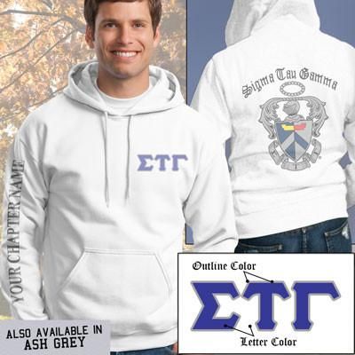 Sigma Tau Gamma Crest Sweatshirt - Gildan 18500 - SUB Alpha Sigma Phi, Phi Kappa Tau, Alpha Kappa Psi, Phi Kappa Psi, Delta Sigma Phi, Phi Theta Kappa, Alpha Tau Omega, Sigma Phi Epsilon, Phi Delta Theta