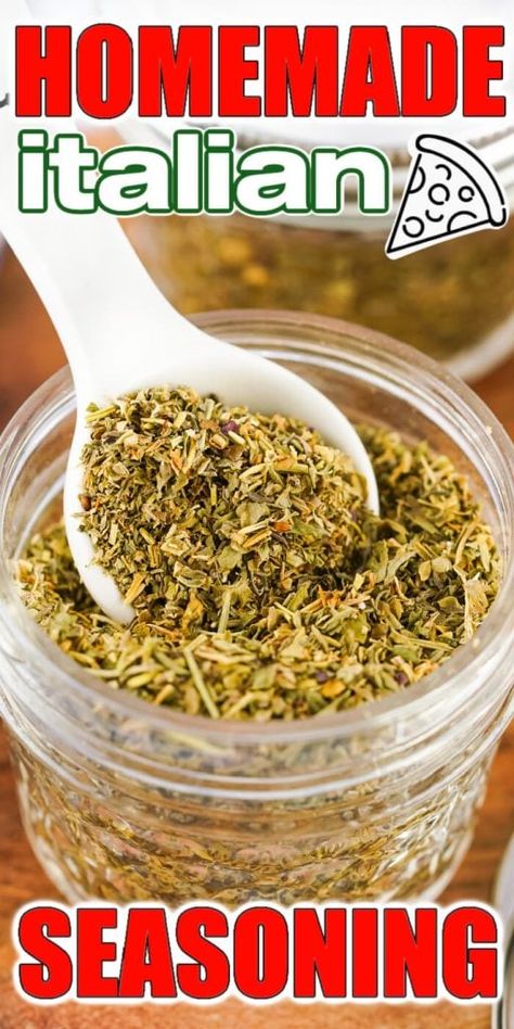 Best Italian Seasoning Recipe, Italian Seasoning Blend Recipe, Diy Seasonings, Italian Seasoning Recipe, Homemade Italian Seasoning, Homemade Spice Mix, Italian Sausage Soup, Homemade Spice Blends, Dried Basil