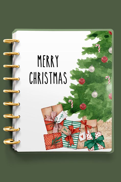 Free Printable Christmas Planner 2024, Christmas Notebook Ideas, Christmas Planner Ideas, Christmas Journal Ideas, Christmas Planner Printables Free, Diy Christmas Planner, Free Printable Christmas Planner, Happy Planner Christmas, Christmas Planner Free