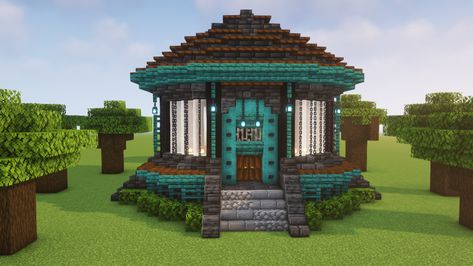 In this Minecraft tutorial, I show you how to build a compact survival house in a simple and easy way. #minecraft #minecrafthouse #minecraftwoodenhouse #minecrafthousetutorial Compact House Design, Minecraft Wooden House, Minecraft Enchantments, Minecraft Starter House, Survival House, Minecraft Interior, Minecraft Mod, Minecraft House Tutorials, Compact House