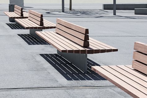 duplus - Modular Bench System Urban Furniture Bench, Modular Bench, Building Envelope, Steel Bench, Urban Furniture, Bench Designs, Red Dot Design, Outdoor Seat, Street Furniture