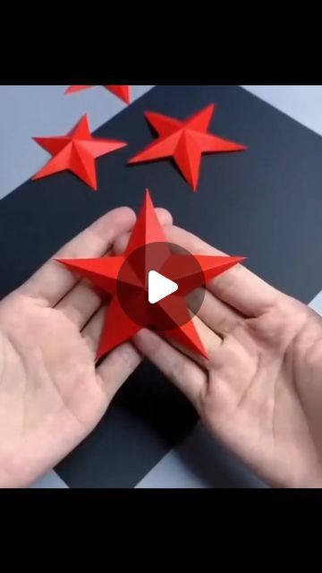 Paper Stars Tutorial, 3d Christmas Star, 3d Paper Star, Christmas Stars, Fancy Letters, Paper Stars, Christmas Star, Creative Crafts, Christmas Ideas