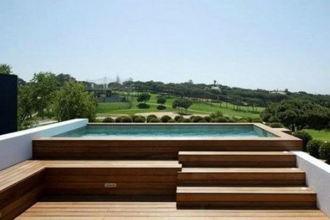 Piscina Interior, Pool Hacks, Rooftop Design, Rooftop Terrace Design, Small Pool Design, Jacuzzi Outdoor, Inground Pool, Above Ground Swimming Pools, Small Pools