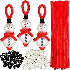 Make Miniatures, Snowman Accessories, Gs Swaps, Tree Hanging Decor, Mini Snowman, Christmas Beading, Snowman Scarf, Accessories Beads, Small Snowman