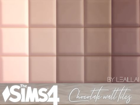 Sims 4 Cc Wallpaper And Flooring, Sims 4 Flower Wall Cc, Sims 4 Tiles Wall, Sims 4 Floor Cc Patreon, Sims4 Wallpaper, Sims 4 Cc Walls, Sims4 House, Chocolate Walls, Mod Wall