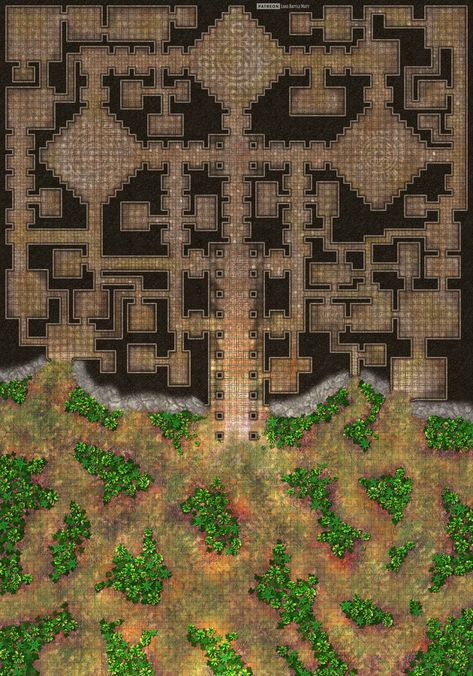 This ancient temple sits deep within the jungle, nestled into the base of a foreboding cliff. #lokebattlemats #battlemap #battlemat #map #dnd #rpg #ttrpg #whfrp #pathfinder #dungeons #dragons #5e #fantasy #dungeon #temple #jungle Dungeon Map, Fantasy Dungeon, Jungle Temple, Forest Map, Dragons 5e, Isometric Map, Dnd World Map, Fantasy Town, Dnd Classes