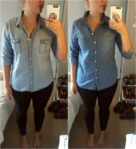 difference between keeper chambray shirt and always chambray shirt Chambray Shirts For Women, Chambray Shirt Outfit 2023, Chambray Shirt Outfit, Work Shirt Outfit, Womens Chambray Shirt, Chambray Shirt Outfits, Teacher Outfit, Chambray Shirt, Work Shirts