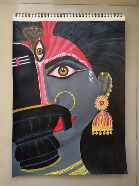 Latest acrylic painting on the occasion of Dasara Navaratri by Lavanya.

Om Sri maatre namaha 🙏
Namah Parvathi pathaye Hara Hara Mahadeva 🙏 Hara Hara Mahadeva, Hara Hara, Art Works, Acrylic Painting, Art