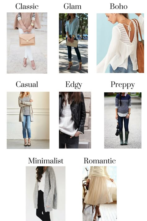 Types of Fashion Styles I like having multiple styles in my closet.  What I wear depends on my mood and if my outfit is for work, play, Home or going out.  I don't want to be trapped by one style.  Interesting to read what makes up each style type. How Do I Find My Clothing Style, Find My Personal Style, How To Pick Your Style, How To Build Your Style, Style Astethics Types List, How To Pair Outfits, How To Be A Fashionista, Hoc Style Types, Outfits With Personality