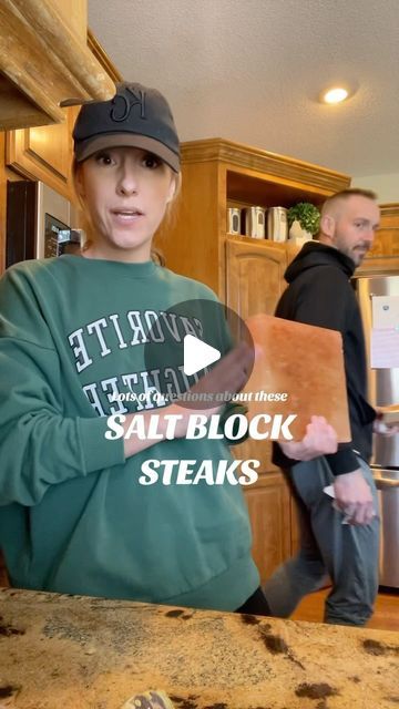 Allison Jacobsen on Instagram: "If you’re not cooking with a Himalayan Salt Block, you’re missing out!  Comment LINK and I’ll DM you the salt block details!  NOTE: We usually cook on the Blackstone, sear the meat in butter and then throw on the block (we didn’t with this one). You can season with whatever you want but be careful not to over salt because the block adds so much flavor!   #cooking #himalayansalt #saltblock #steaks" Himalayan Salt Block Recipes, Salt Block Recipes, Salt Block Cooking, Himalayan Salt Block, Salt Block, How To Cook Steak, Himalayan Salt, Be Careful, Yum Yum