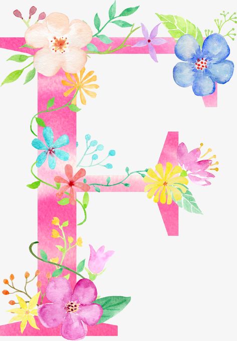 Png Decoration, Letter Clipart, Monogram Wallpaper, F Letter, Letter Flower, Floral Font, Alphabet Symbols, Letter Art Design, Alphabet Letters Design