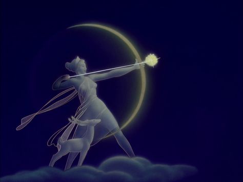 Diana/Artemis and new moon bow, creating the night sky. Fantasy Unicorn, Diy Unicorn, Fantasia Disney, Dont Forget To Smile, Bow And Arrow, Moon Goddess, Heroes Of Olympus, Reasons To Smile, Greek Goddess