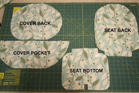 Diy Car Seat Cover, Diy Chair Covers, Antilop High Chair, Ikea High Chair, Cushion Cover Pattern, Highchair Cover, Chair Cushion Covers, Baby High Chair, Baby Sewing Projects