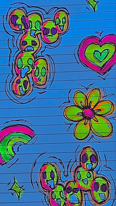 Styl Indie, Kidcore Art, Indie Drawings, Trippy Painting, Posca Art, Knitting Tips, Indie Art, Alternative Art, Wallpaper Laptop