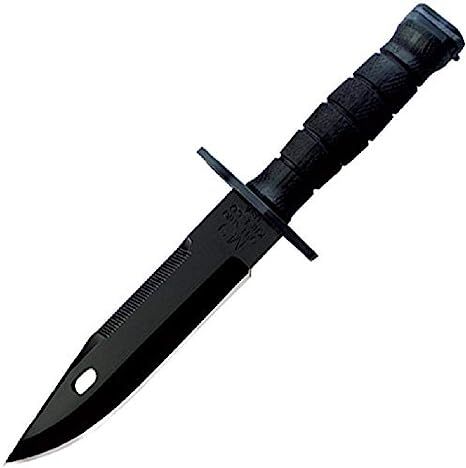 Ontario Knife Company, M9 Bayonet and Scabbard, Black, Overall Length: 12.25" M9 Bayonet, Ontario Knife, Camp Knife, Us Army, Carbon Steel, Ontario, Camping, Sports, Quick Saves