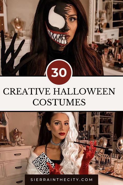 Get ready for spooky season with 30 creative Halloween costume ideas! Whether you're into DIY looks, group costumes, or something scary, this list has something for everyone. From Cleopatra and Caesar to unique characters, these ideas will help you turn heads this Halloween! #HalloweenCostumes #DIYCostumes #HalloweenInspiration Cleopatra And Caesar, Voldemort And Bellatrix, Creative Halloween Costume Ideas, Friend Costumes, Zombie Bride, Something Scary, Unique Characters, Pet Halloween Costumes, Scary Halloween Costumes