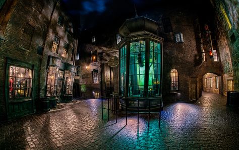 Alone in Knockturn Alley | Mark Walter | Flickr Harry Potter Adult Party, Alley Aesthetic, Harry Potter Minecraft, Borgin And Burkes, Harry Potter Closet, Muted Turquoise, Knockturn Alley, Aesthetic Home Office, Film Harry Potter