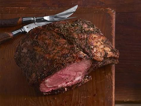 Standing Rib Roast Recipe, Easter Roast, Prime Rib Au Jus, Au Jus Recipe, Anne Burrell, Beef Entrees, Rib Roast Recipe, Cooking Magazine, Standing Rib Roast